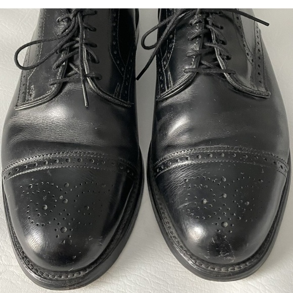 Allen Edmonds Sanford Black Cap Toe Oxford Dress Shoes Men’s 12 D